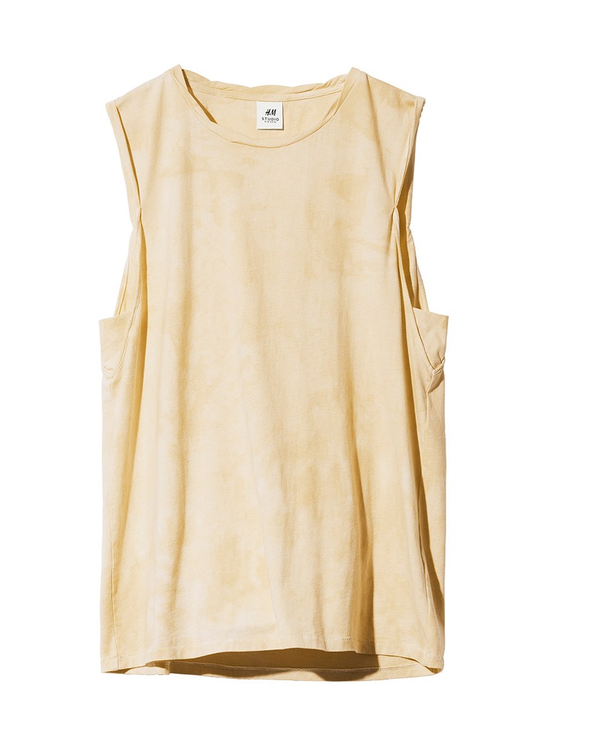 H&M STUDIO Koszulka Yellow tank top 38 M