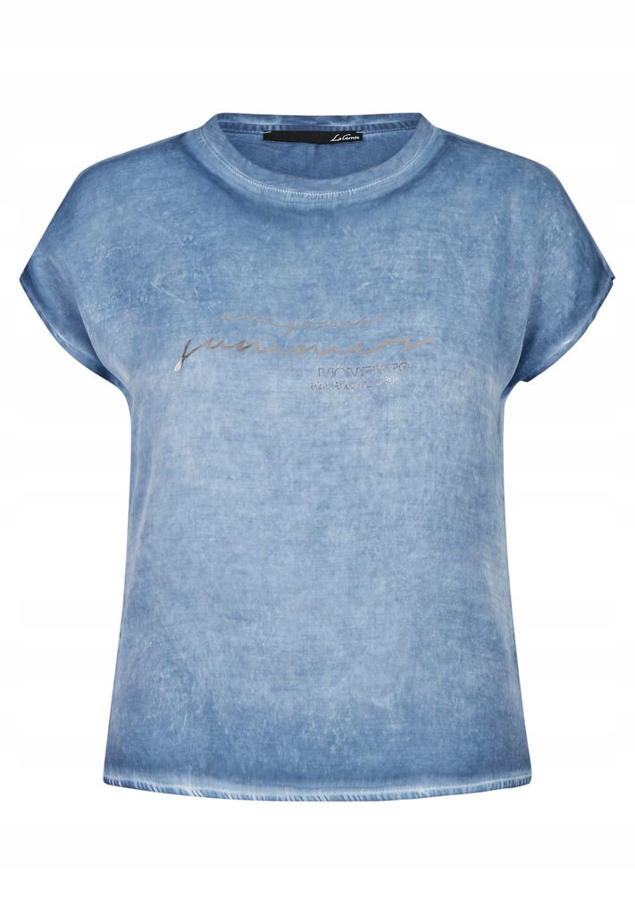 T-shirt LE COMTE niebieski cieniowany 36