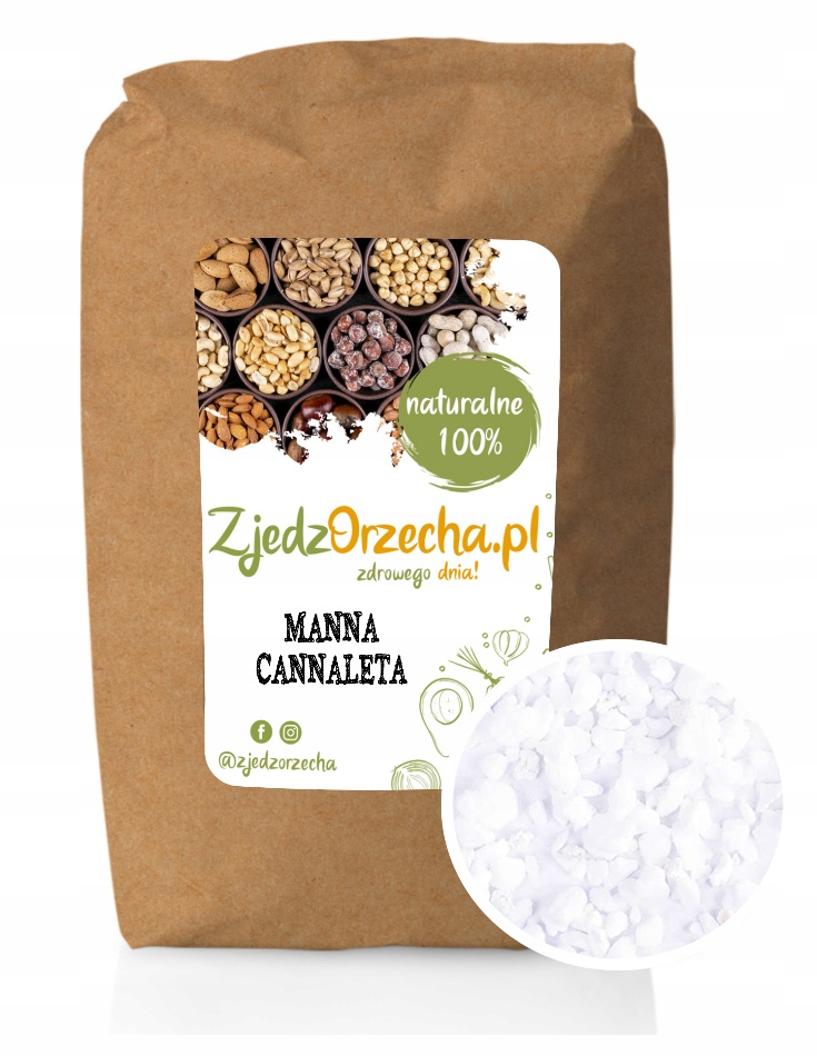 MANNA CANNALETA MANNITOL ZAMIENNIK CUKRU - 5kg