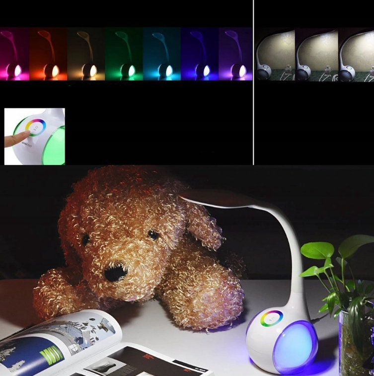 Купить НАСТОЛЬНАЯ СВЕТОДИОДНАЯ ЛАМПА НАСТОЛЬНАЯ ЛАМПА 256 RGB USB +230В: отзывы, фото, характеристики в интерне-магазине Aredi.ru