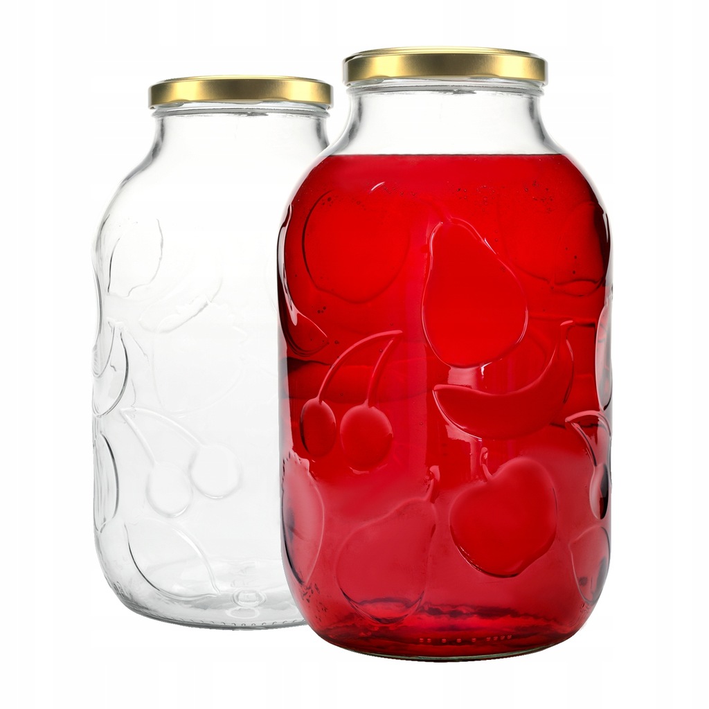 Купить СТЕКЛЯННАЯ БАНКА 5Л ФРУКТОВЫЙ УЗОР БАНКА С КРЫШКОЙ: отзывы, фото ...