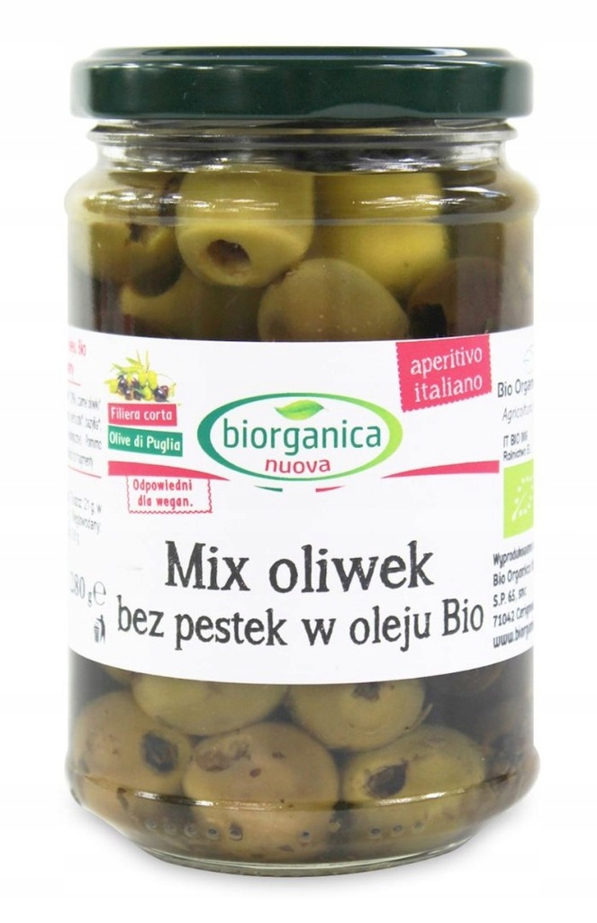 MIX OLIWEK BEZ PESTEK W OLEJU SŁOIK BIO 280 g (SŁO