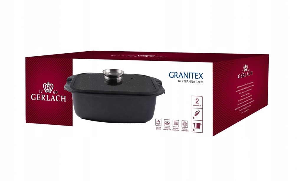 Купить BRYTFANNA GERLACH Индукционная плита для гуся Granitex 32 см: отзывы, фото, характеристики в интерне-магазине Aredi.ru