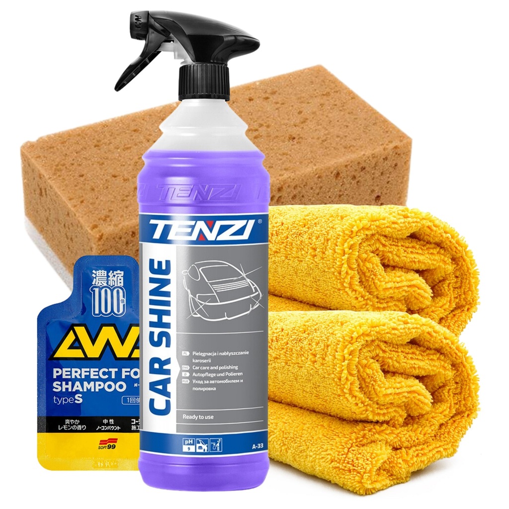 Quick detailer TENZI wosk 1l + szampon i gąbka