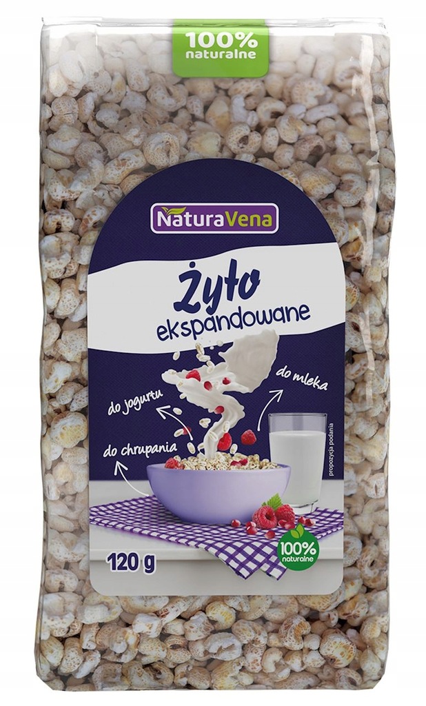 ŻYTO EKSPANDOWANE 120 g - NATURAVENA