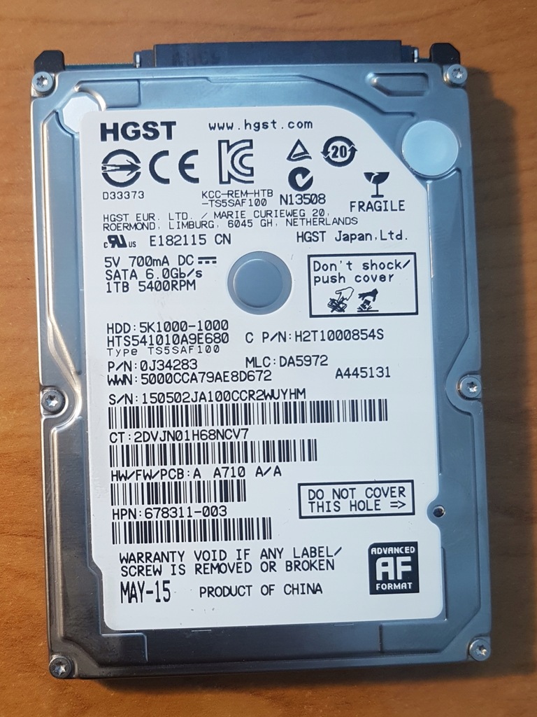 Hard Disk Interno WD Purple 1000 GB SATA III - Ricondizionato Per Sorveglianza