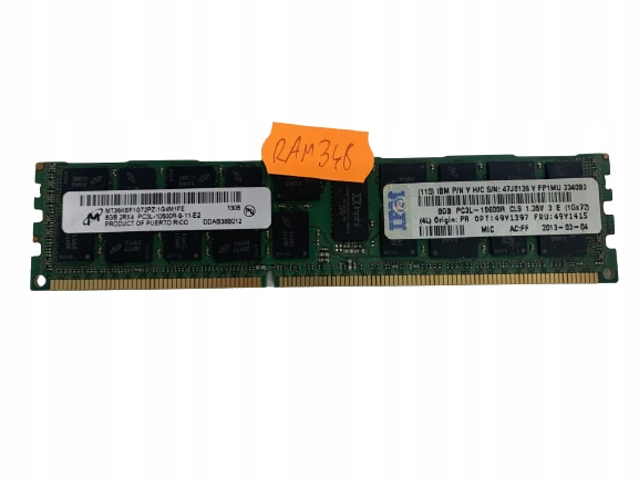 MICRON 8GB 2RX4 PC3L-10600R-9-11-E2 RAM348