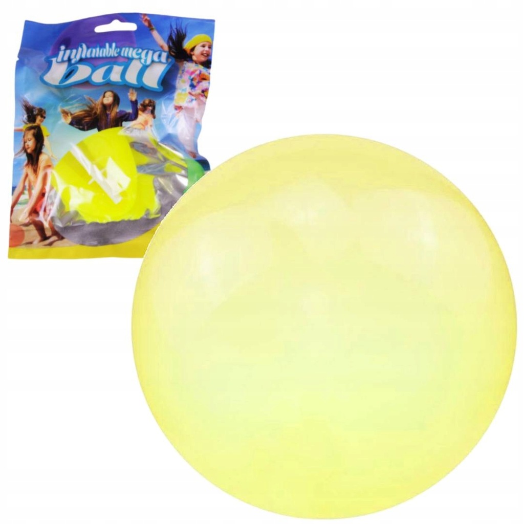 PIŁKA DMUCHANA DLA DZIECI GUMOWA MEGA BALL 50CM