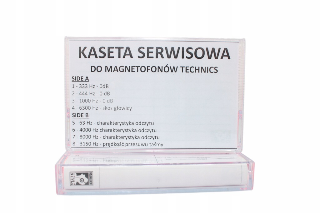 Kaseta serwisowa (testowa) do regulacji parametrów magnetofonów Technics
