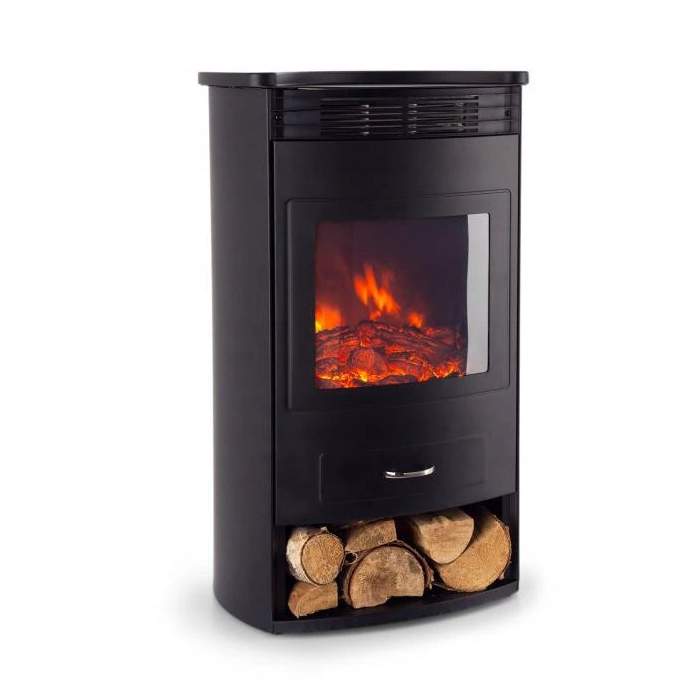 KOMINEK ELEKTRYCZNY BORMIO 950W/1900W CZARNY