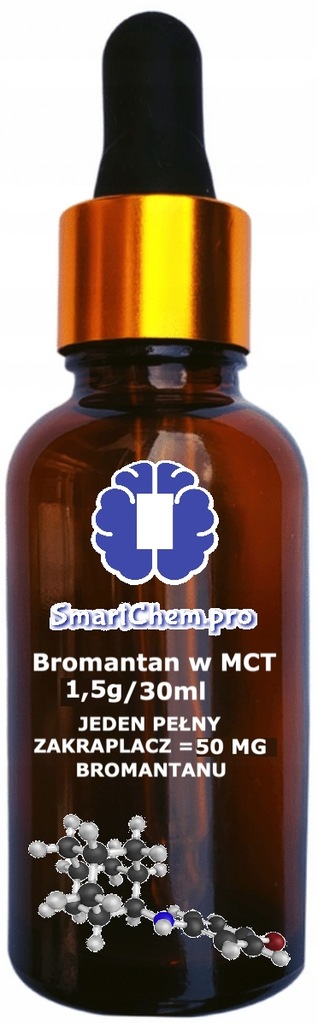 Bromantan w MCT 3g/30ml BADANIA HPLC! 91,2%