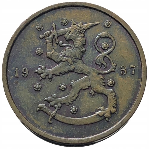 60941. Finlandia, 10 pennia 1937 r.