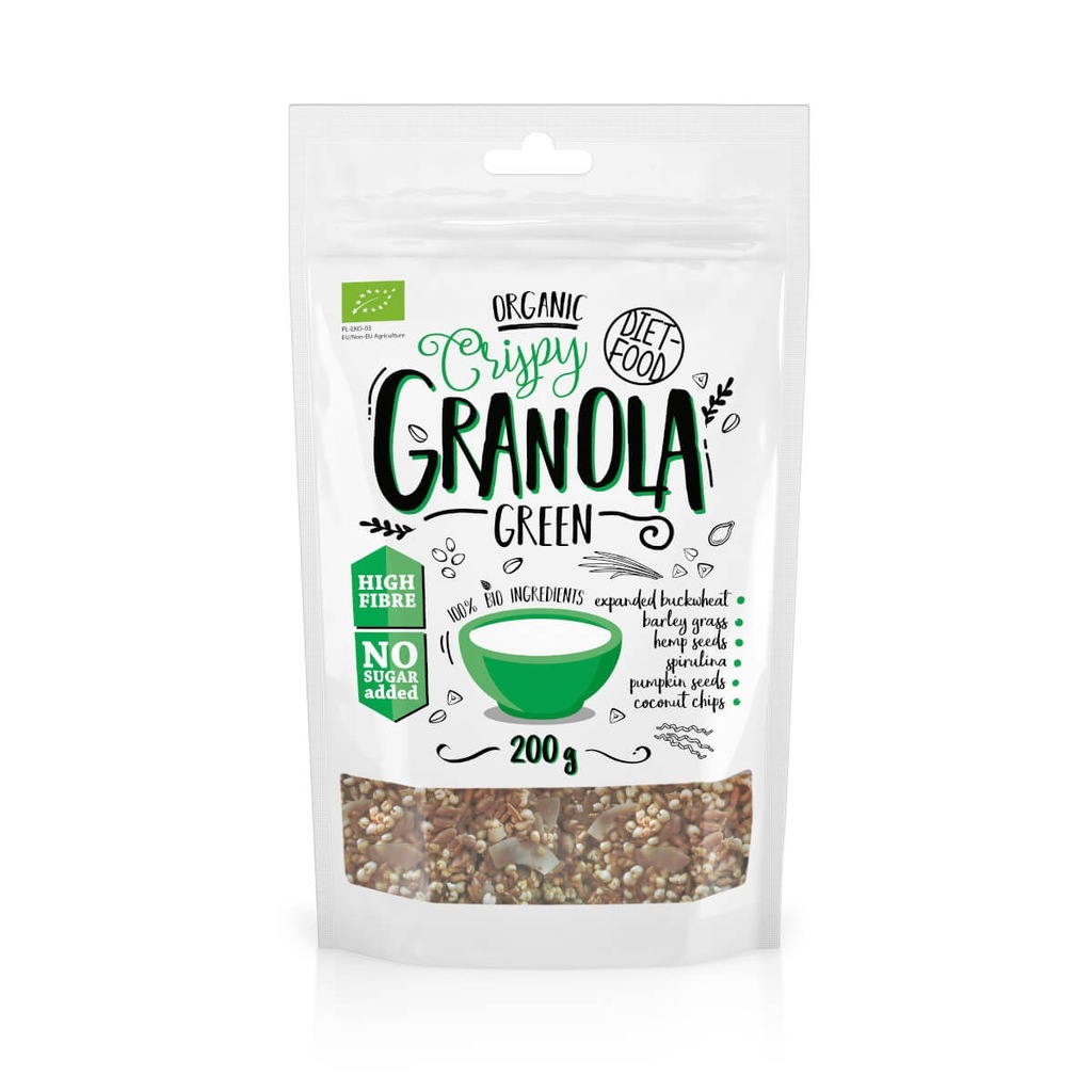 Diet-Food Bio Granola Zielona - 200g