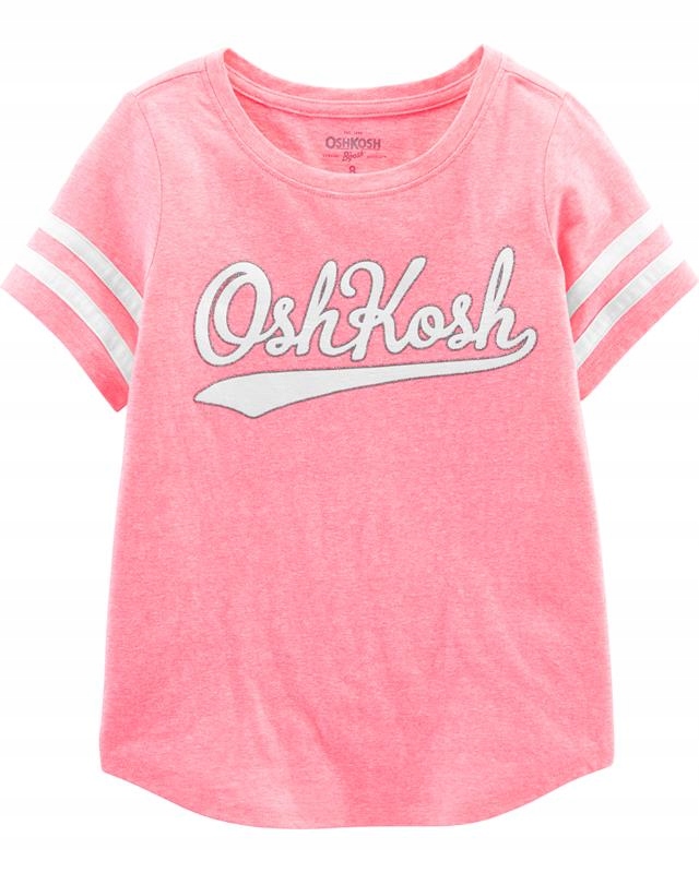 Oshkosh T-shirt z LOGO pudrowy róż 10 152