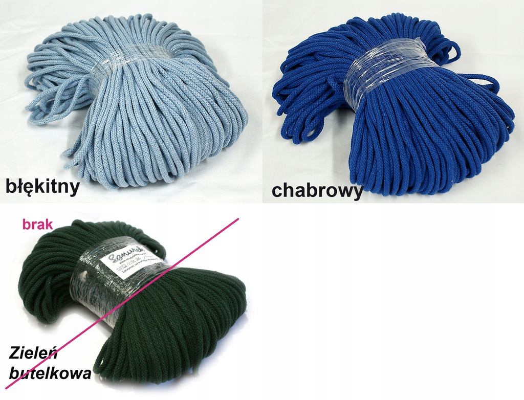 Купить Хлопковая нить 5мм - длина 100м - разные цвета.: отзывы, фото, характеристики в интерне-магазине Aredi.ru