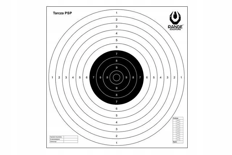 Tarcza Strzelecka PSP - 50 szt.