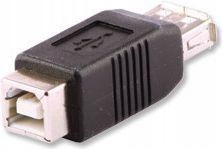 Adapter USB LINDY USB A - USB B Czarny (71228)
