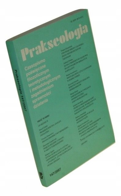 Prakseologia Czasopismo poświęcone filozoficznym t
