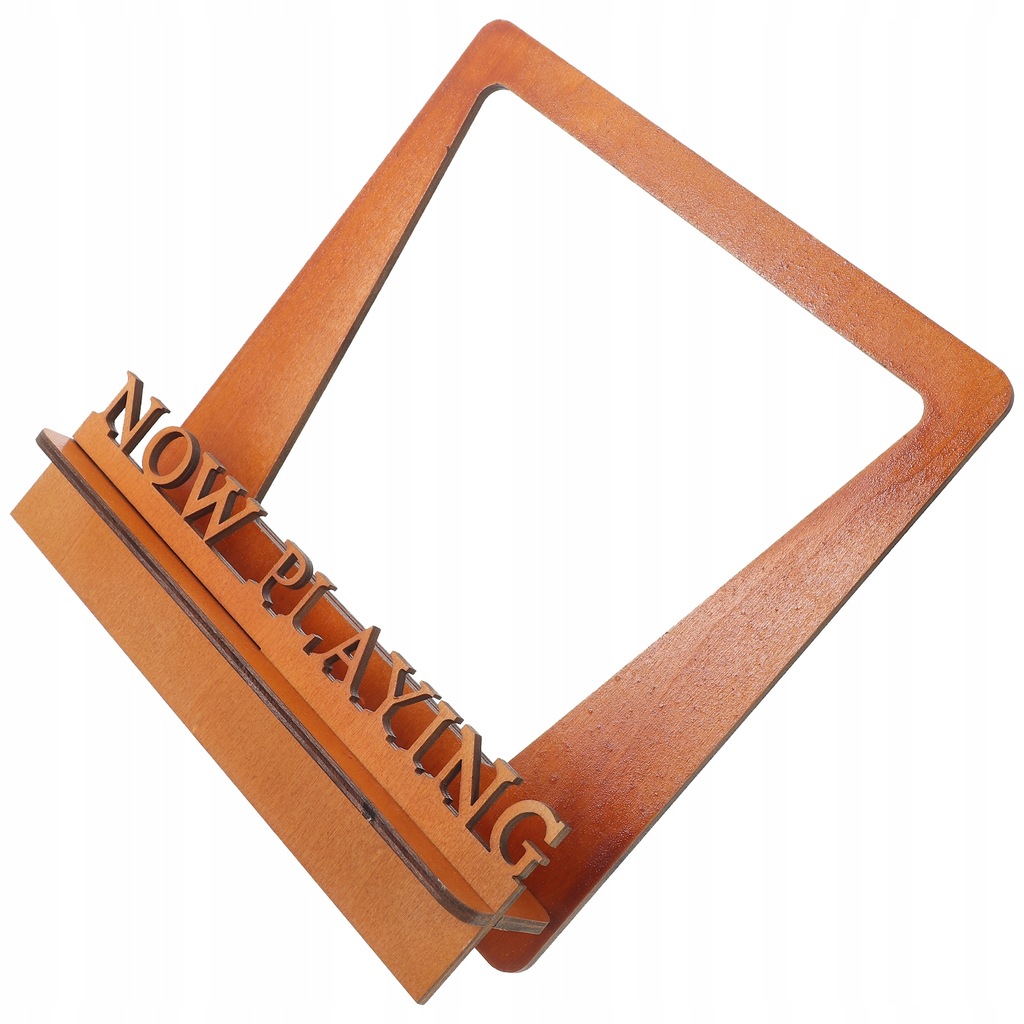 RECORD STAND MANAGER WOODEN DISPLAY