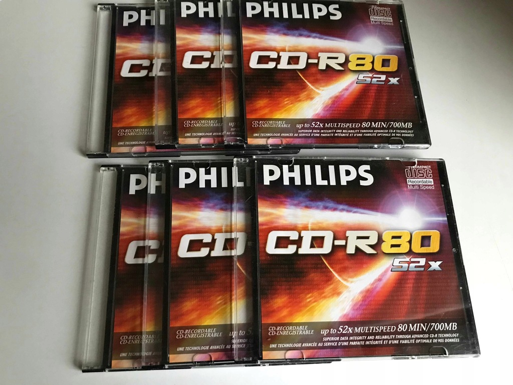 CD-R Philips 7000MB 6 sztuk