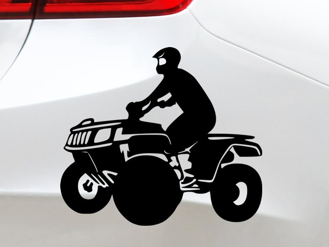 Naklejka na samochód QUAD ATV motor sport OFF ROAD
