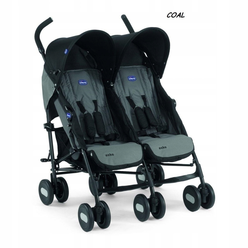 CHICCO Echo Twin Wózek bliźniaczy spacerowy +folia