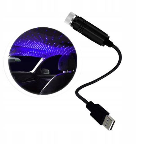 USB CAR LED PROJECTOR 2 COLORS STAR EFFECT