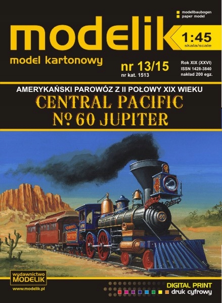 1:45 Parowóz lokomotywa JUPITER MODELIK 13/15