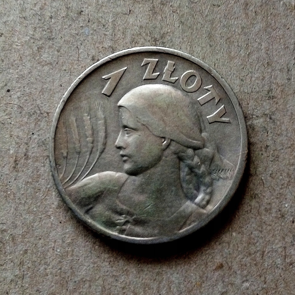 1 złoty - głowa kobiety w chuście 1925 r