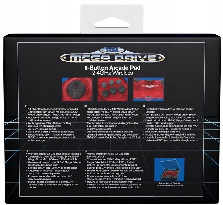 Купить SEGA Mega Drive Crimson Red Pad 2,4 ГГц, 9 контактов + USB: отзывы, фото, характеристики в интерне-магазине Aredi.ru