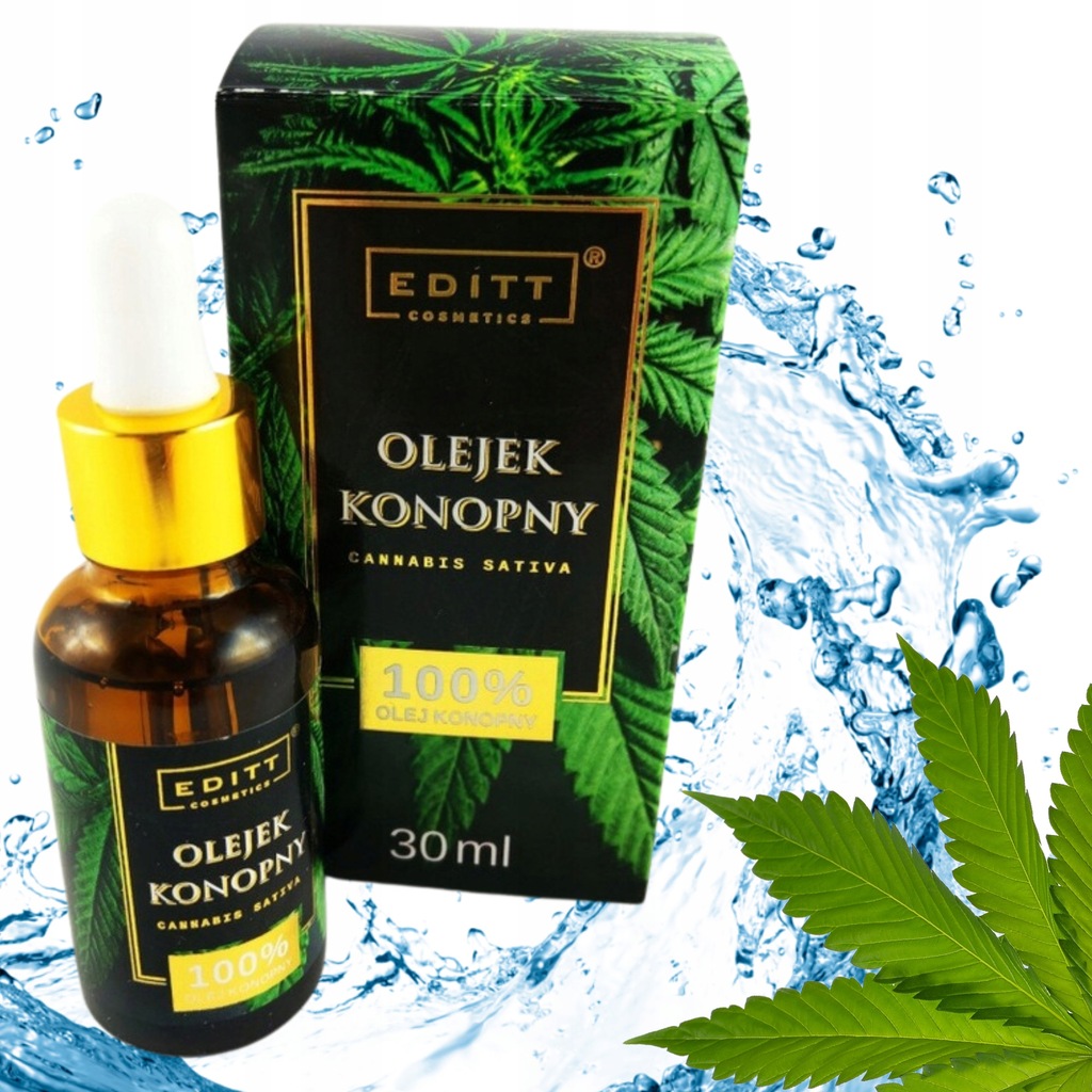 Olejek Konopny 100% 30ml Cannabis Sativa