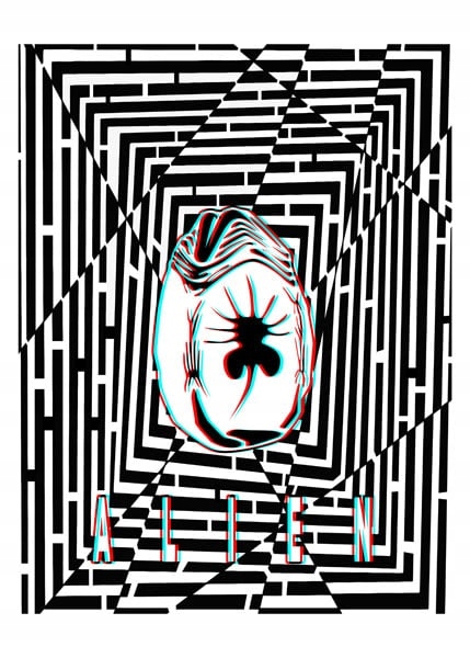Maze Gaze ALIEN - plakat 3D 59,4x84,1 cm