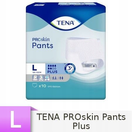 PIELUCHOMAJTKI TENA PANTS PROSKIN PLUS LARGE10 szt