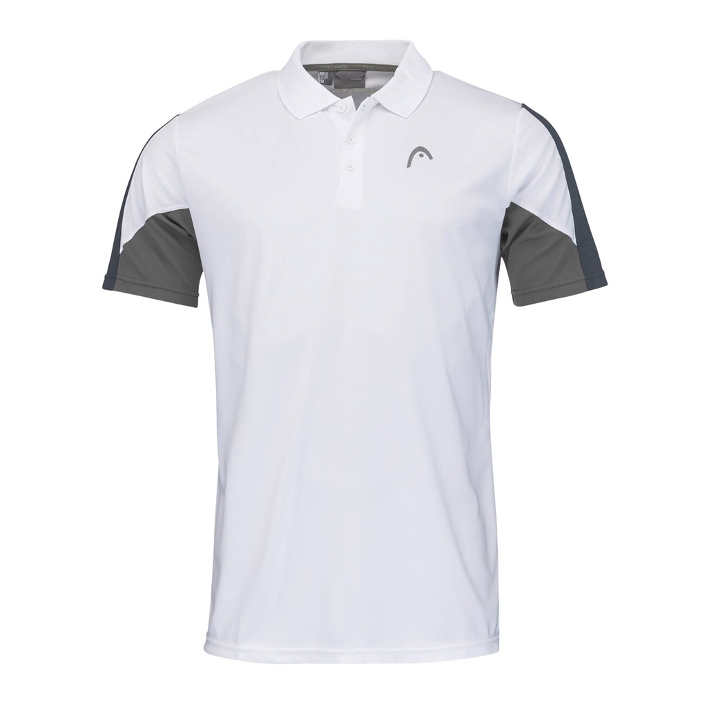 Koszulka polo tenisowa męska HEAD Club 22 Tech Polo white/navy XXL