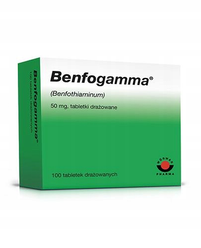 BENFOGAMMA 0,05 g 100 draż. Witamina B1