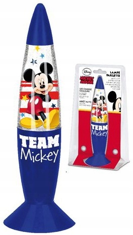 Lampka nocna Myszka Miki Glitter brokatowa Mickey