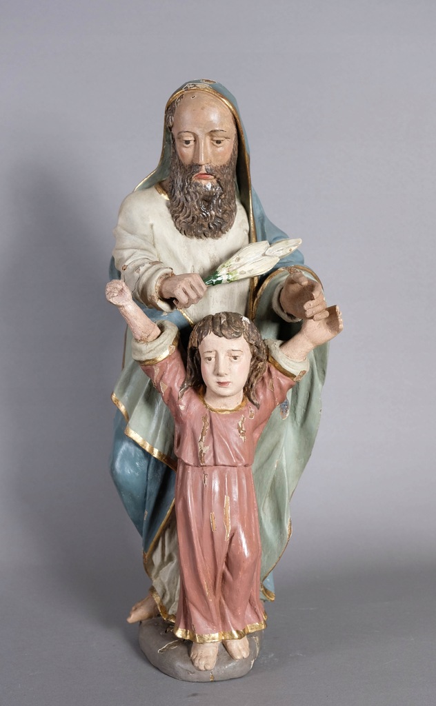 Święty Józef z małym Jezusem. XIX wiek