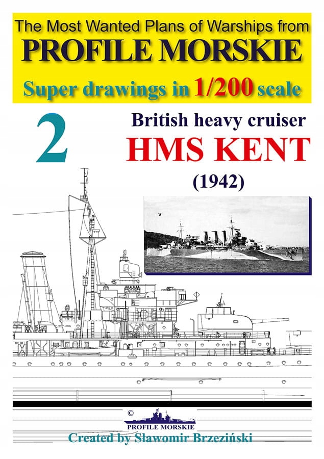 PROFILE M. 02 - HMS KENT '1942' ck. krążownik - 1/
