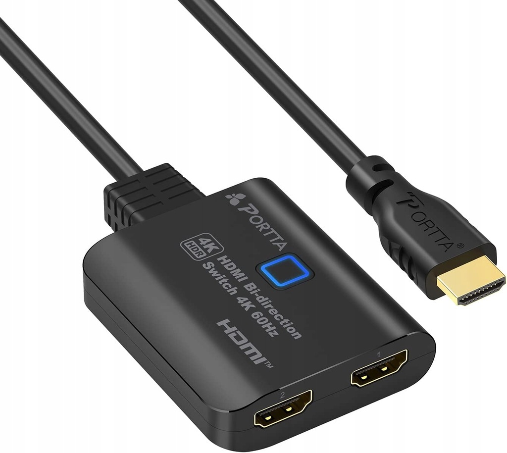 PORTTA ROZDZIELACZ HDMI 4K 60HZ 60 CM
