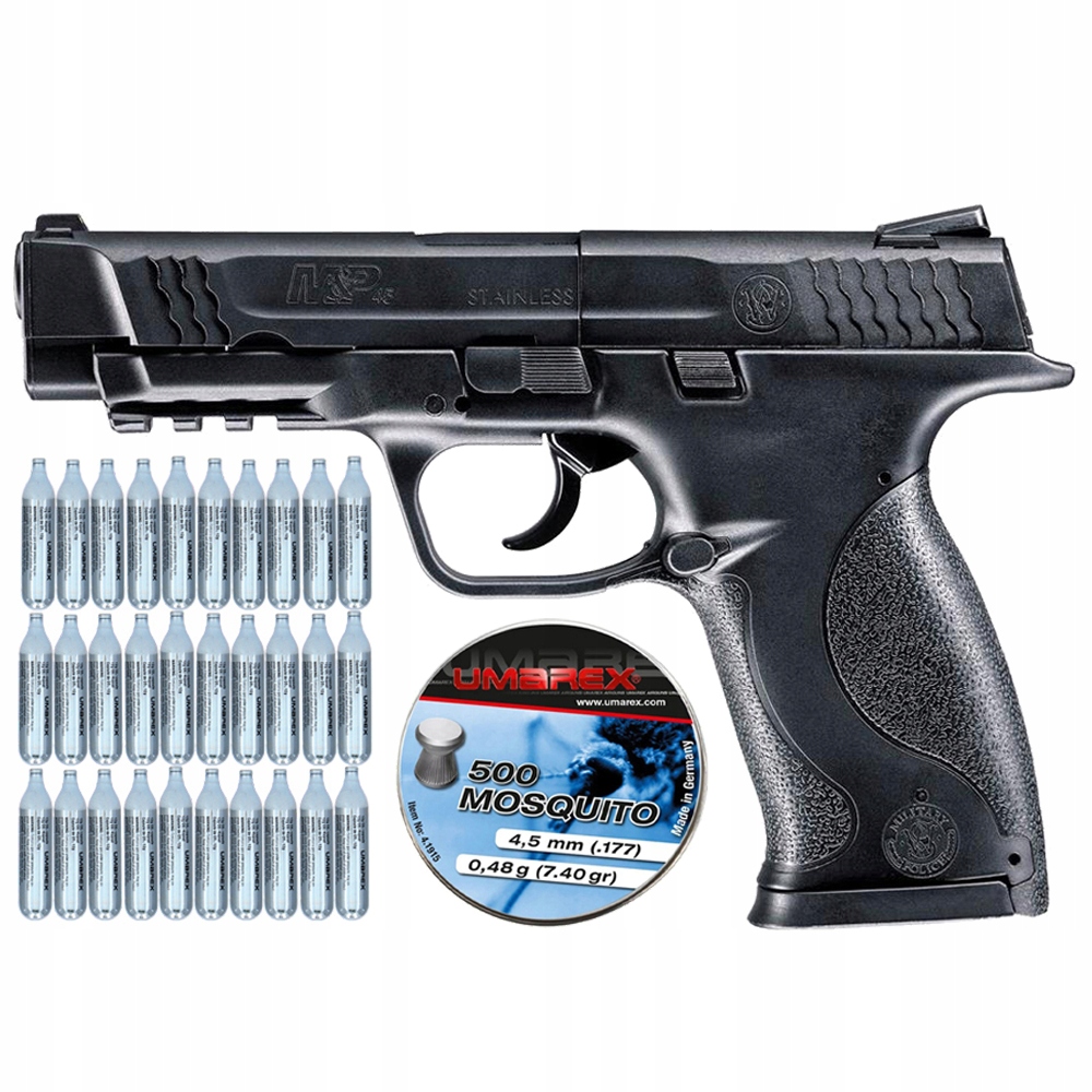 WIATRÓWKA Smith WESSON M&P45 + CO2 Śrut 500