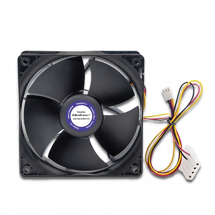 QOLTEC Wentylator ForceFan 6000 RPM | 120mm | 12V