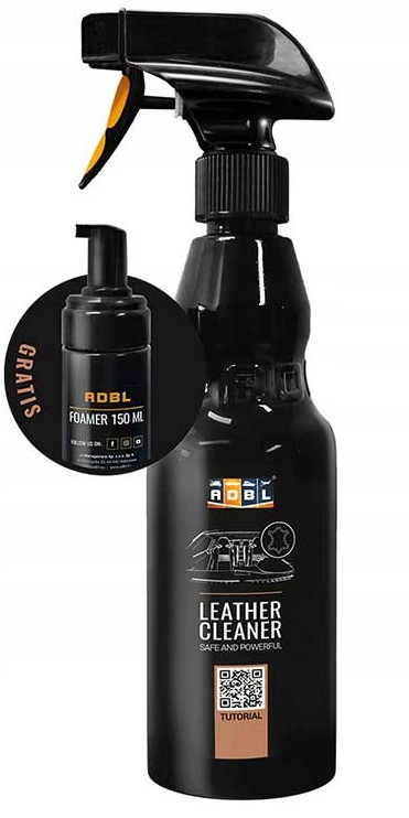 ADBL LEATHER CLEANER 0,5L DO SKÓRY + FOAMER GRATIS