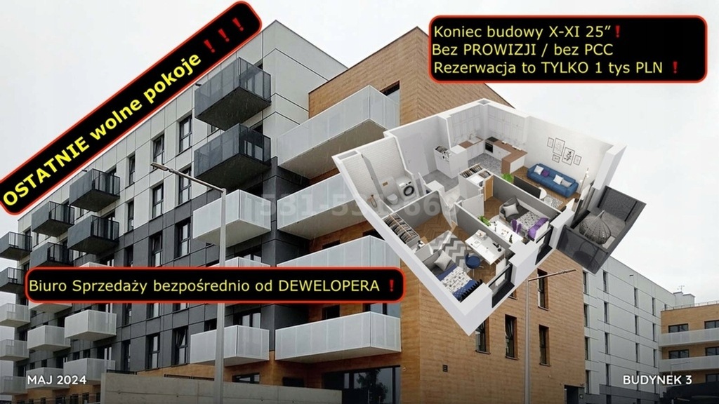 Mieszkanie, Sosnowiec, Sielec, 51 m²