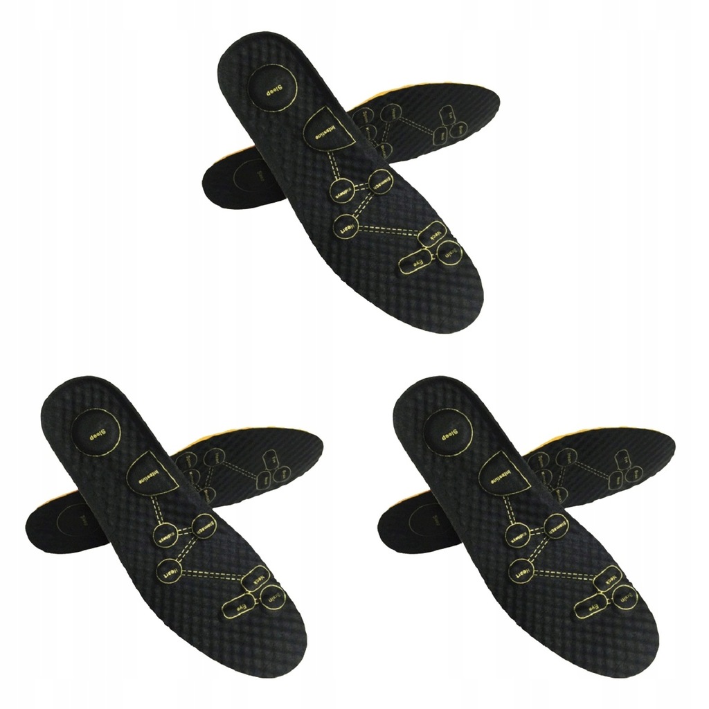 Shoes Insole Pad Massage 3 Pairs
