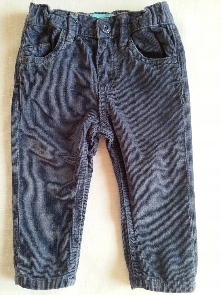Spodnie dla chłopca sztruksowe roz.80, 9-12m