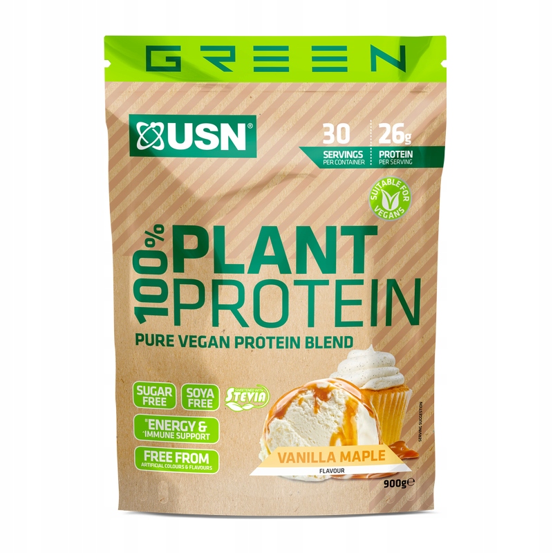 USN 100% PLANT PROTEIN WEGAŃSKIE BIAŁKO BEZ SOI