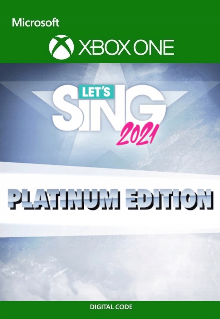 LET'S SING 2021 PLATINUM KLUCZ XBOX ONE SERIES X/S