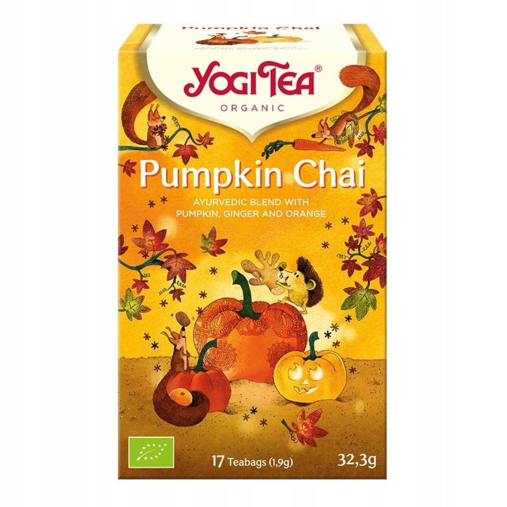 Yogi Tea, Pumpkin Chai, Herbata dyniowa, 17 torebe