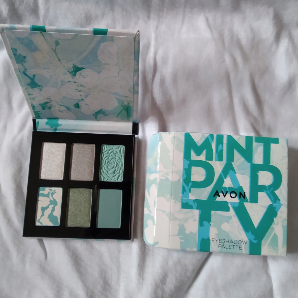 Avon cienie mint party paletka cieni zielone