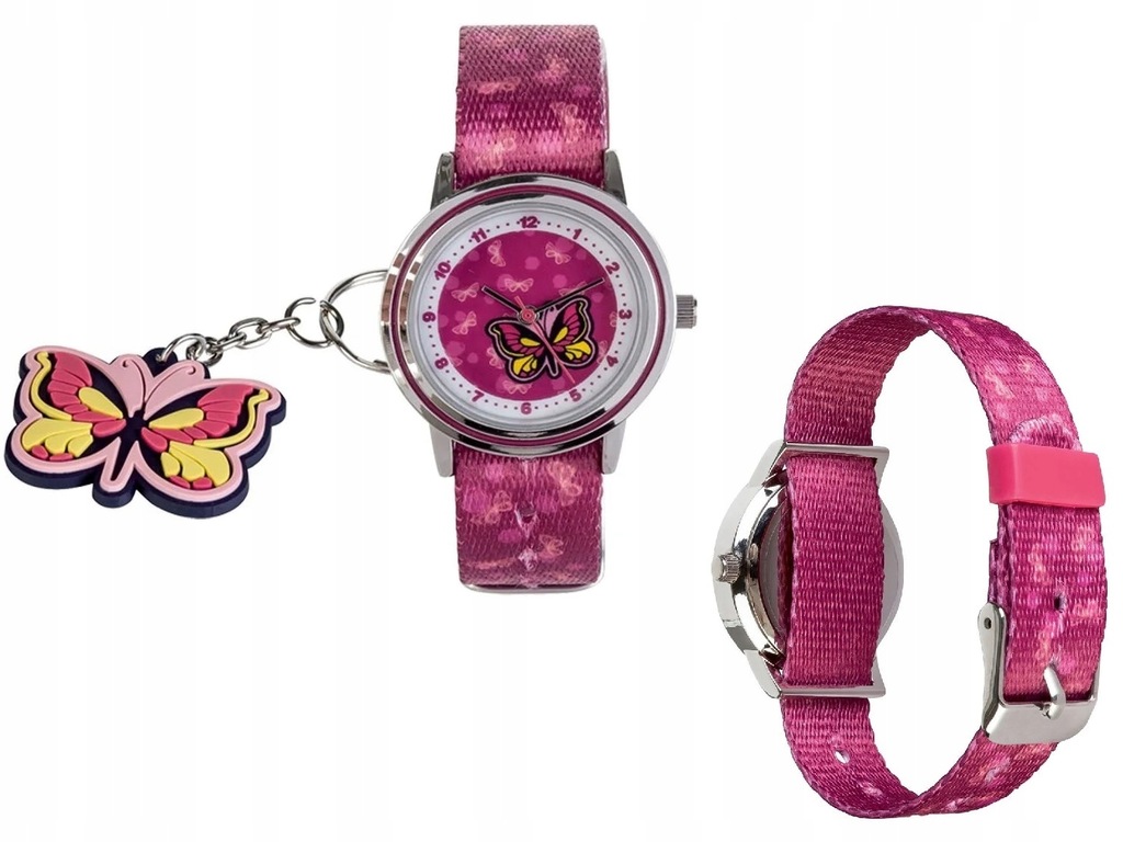 Zegarek Motylek dla Dzieci Z breloczkiem Auriol